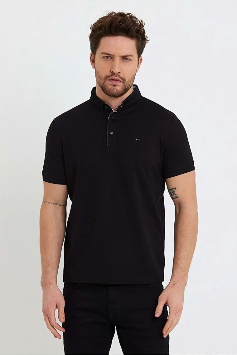 Pike polo — siyah